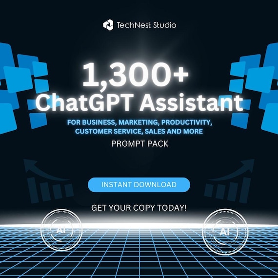 1300+ ChatGPT Prompts: Business, Marketing, Productivity (PDF Download)