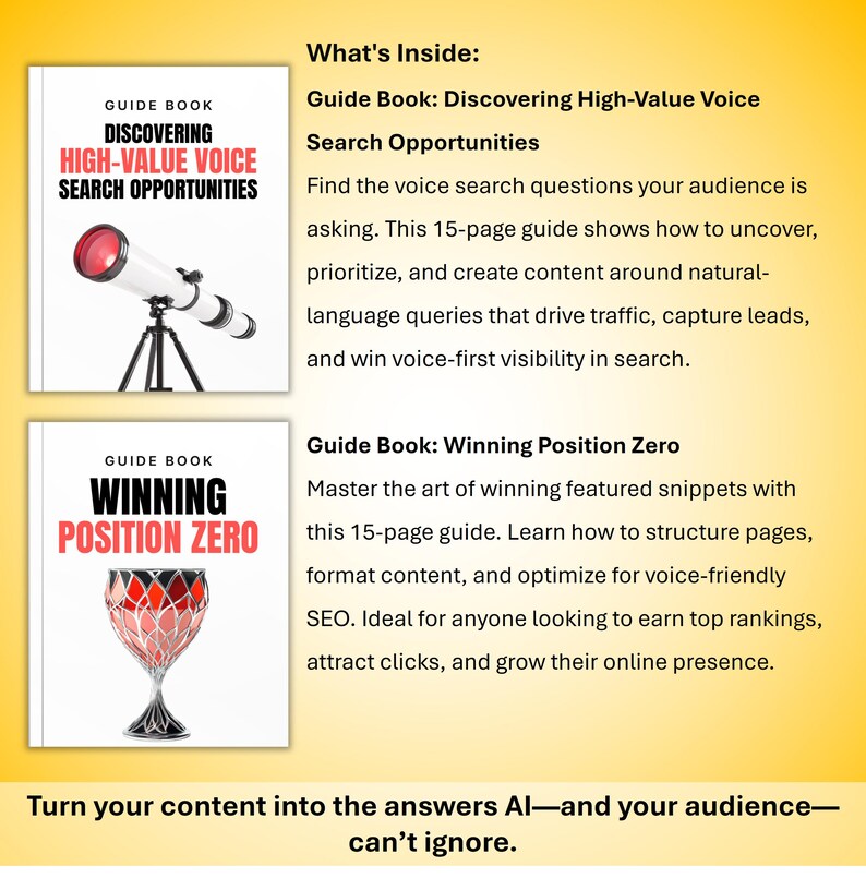 AEO (Answer Engine Optimization) Bundle: E-Book, Checklist, Guide, Audio & Tools image 6