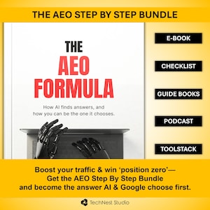 AEO (Answer Engine Optimization) Bundle: E-Book, Checklist, Guide, Audio & Tools image 1