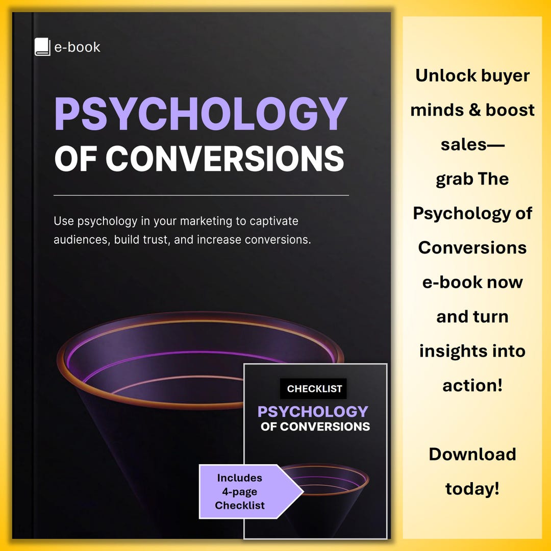 The Psychology of Conversions E-book and Checklist for Marketers – Use ...