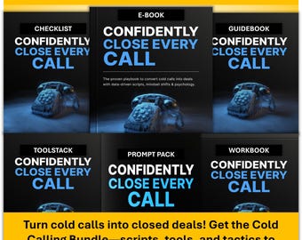 Cold Calling Bundle – Sales Playbook, Checklist, Workbook & Prompts