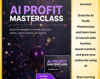 AI Profit Masterclass: AIツールを活用したオンラインビジネスガイド（PDF電子書籍とチェックリスト）