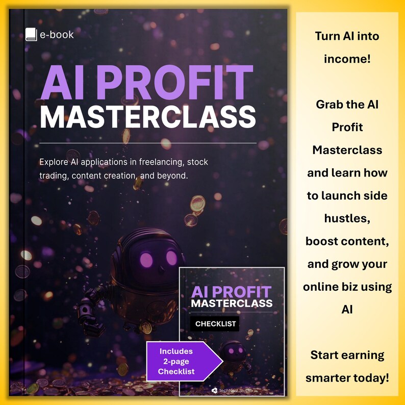 AI Profit Masterclass: Online Business Guide with AI Tools (PDF E-Book & Checklist) image 1