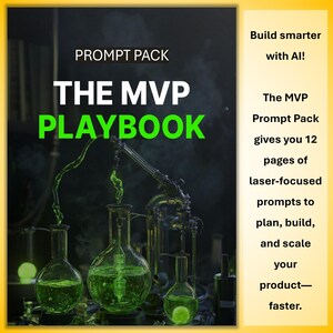 MVP Playbook Prompt Pack – AI Guide for Founders (Digital Download)