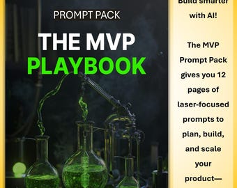 MVP Playbook Prompt Pack – AI Guide for Founders (Digital Download)