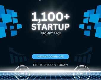 1,100+ Startup Prompt Pack for Founders – Sales, Market Research, Operations and Growth Tools
