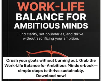 E-book sobre equilíbrio entre vida pessoal e profissional: Prevenção de Burnout e Gestão de Energia (arquivo PDF)