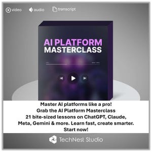AI Platform Masterclass: ChatGPT, Gemini, Claude, Meta AI, Perplexity (Video Course)