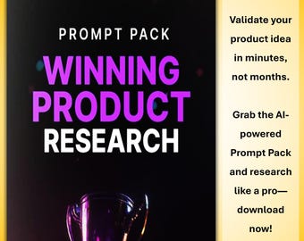 Product Research Prompt Pack: AI-Powered Market Analysis (PDF)
