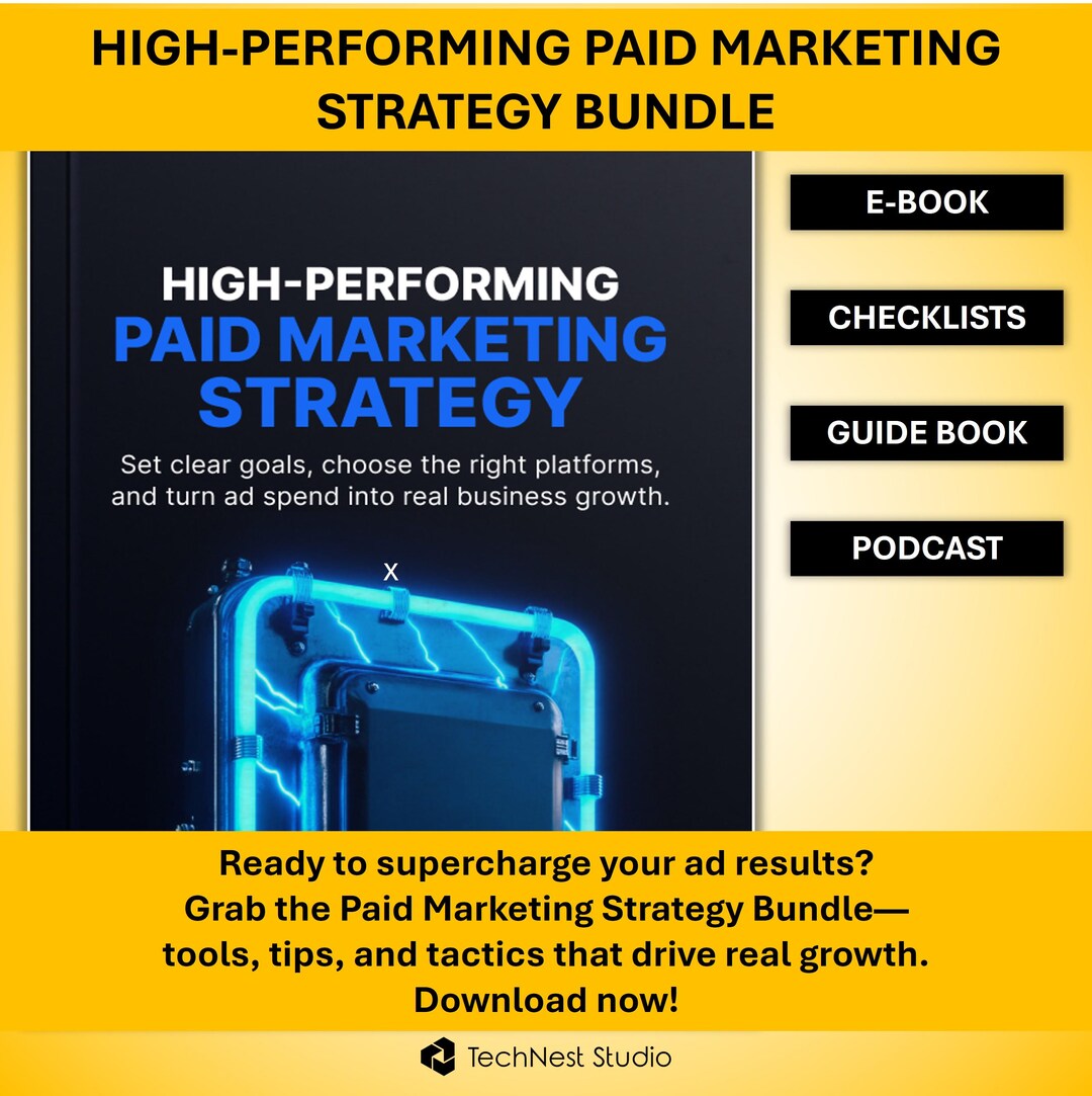 High-performing Paid Marketing Strategy Bundle — E‑book, Checklists ...