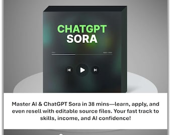 ChatGPT Sora-videocursus: AI-tutorials voor beginners (digitale download, 38 min.)