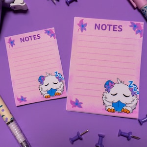 Notatnik Spirit Blossom Poro | Artykuły piśmiennicze League of Legends | Uroczy prezent dla gracza | Dziennik anime | Notatka fanowska