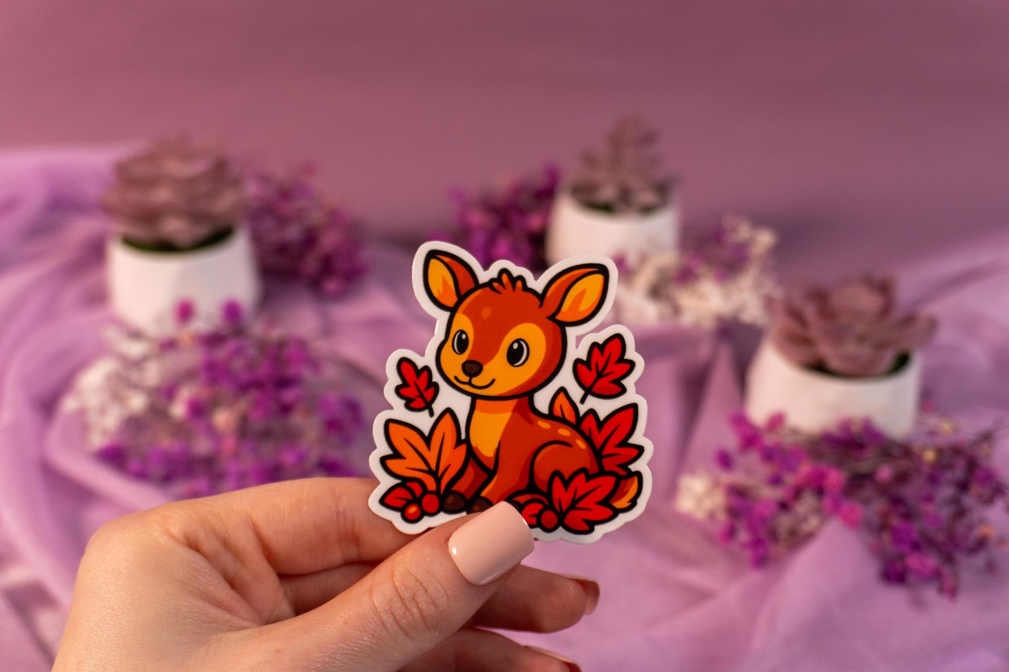 Autumn　オータム　ステッカー Autumn Deer Vinyl Sticker - Etsy