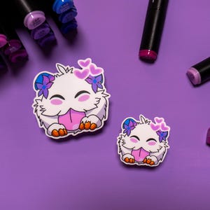 Pegatinas de vinilo de Poro Spirit Blossom / Arte de fan de League of Legends mate / Lindo regalo para gamers, amantes de la fantasía y streamers / Resistente al agua