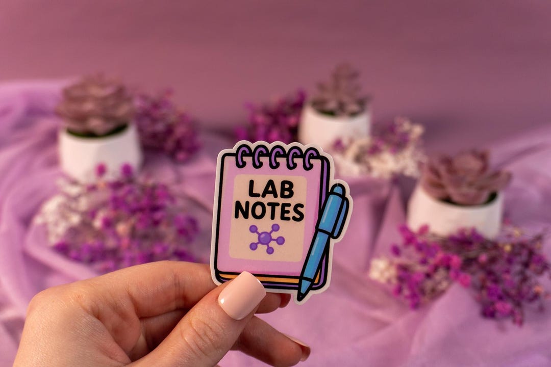 Cute Lab Notes Examples Lab Notes Vinyl Sticker - Etsy