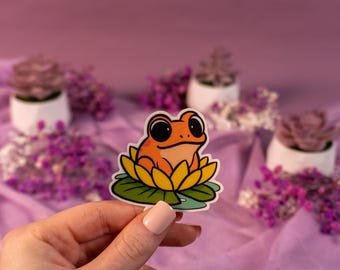 Frosch Orange Vinyl Sticker