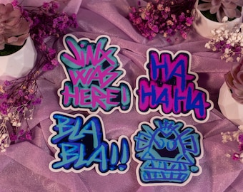 Set di adesivi in vinile Jinx Graffiti