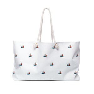 Sailing Adventure Weekender Bag, Perfect for Beach Trips, Weekend Getaways, Tote Bag for Summer, Travel Essentials, Nautical Gift