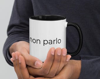 Grappige mok zonder koffie, ik spreek niet - cadeau voor koffieliefhebbers