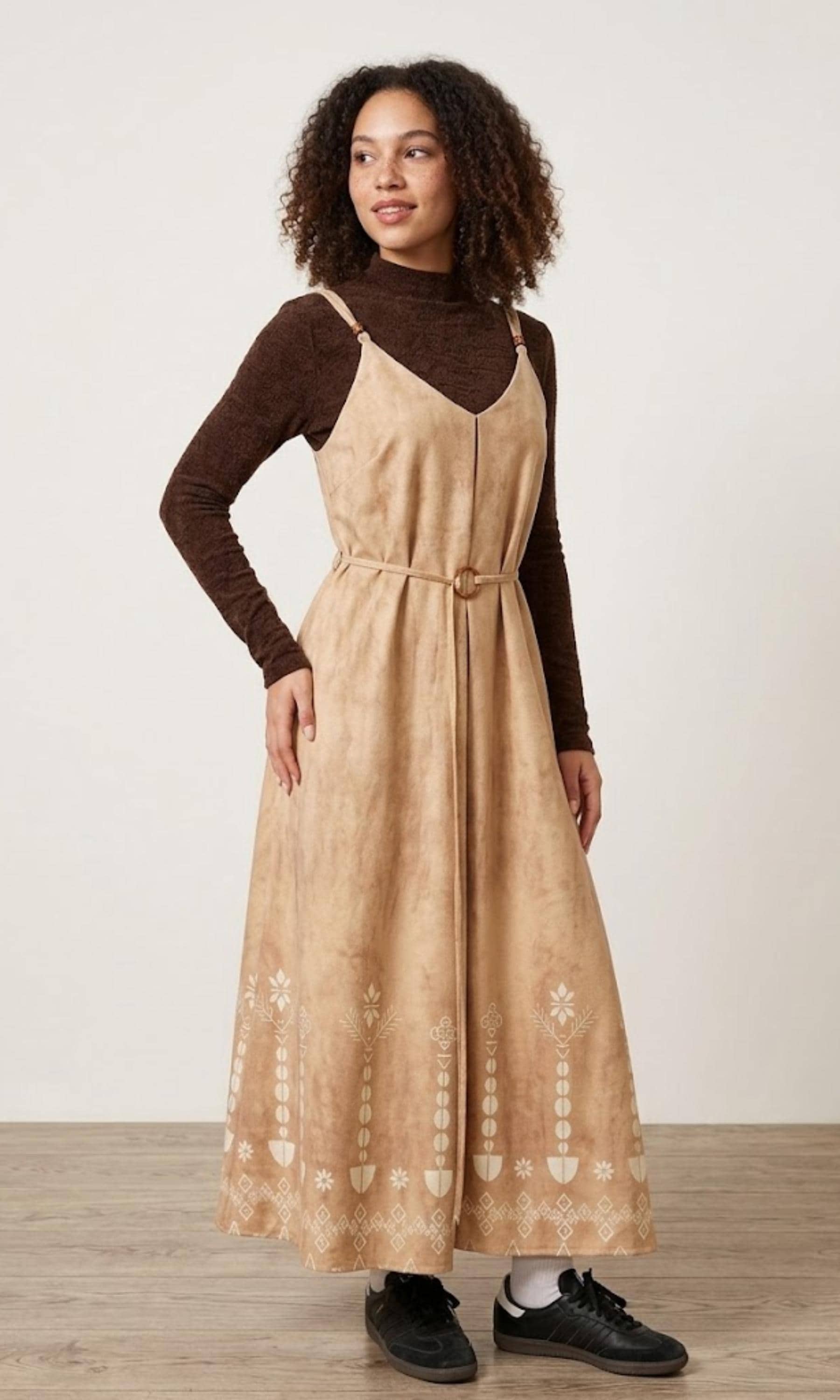 Suede Maxi Dress - Etsy