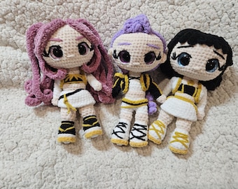 Huntr/x Kpop Demon Hunter Girls: Rumi, Mira, and Zoey