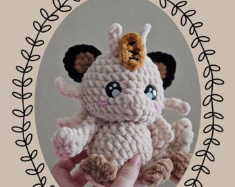 Crochet Pattern: Chibi Meowth