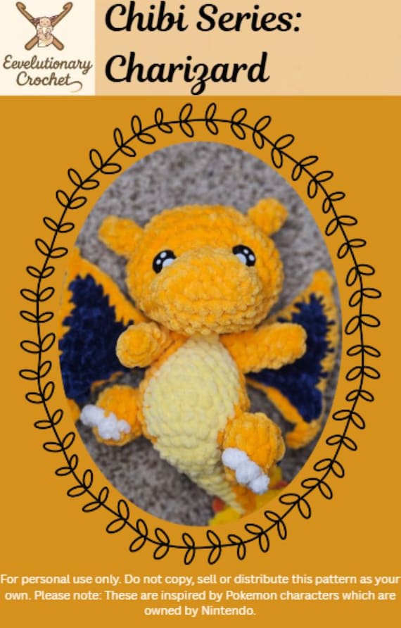 Crochet Pattern: Chibi Charizard