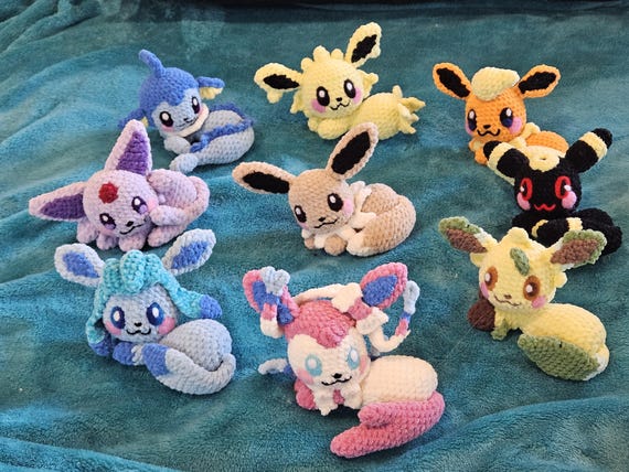 7 Eevee Crochet Patterns 7 Crochet Pattern: Cozy Eevee Series Eevee and all 8