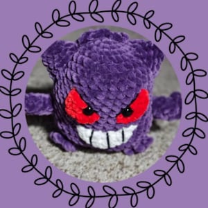 Virkmönster: Chibi Gengar