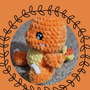 Virkmönster: Chibi Charmander