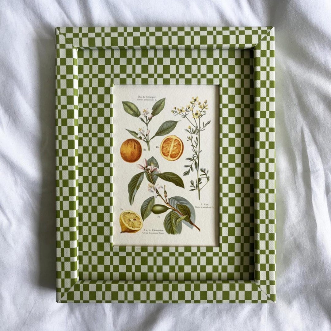 Framed Oranges Art Print: Vintage Botanical Citrus Kitchen Decor - Etsy UK
