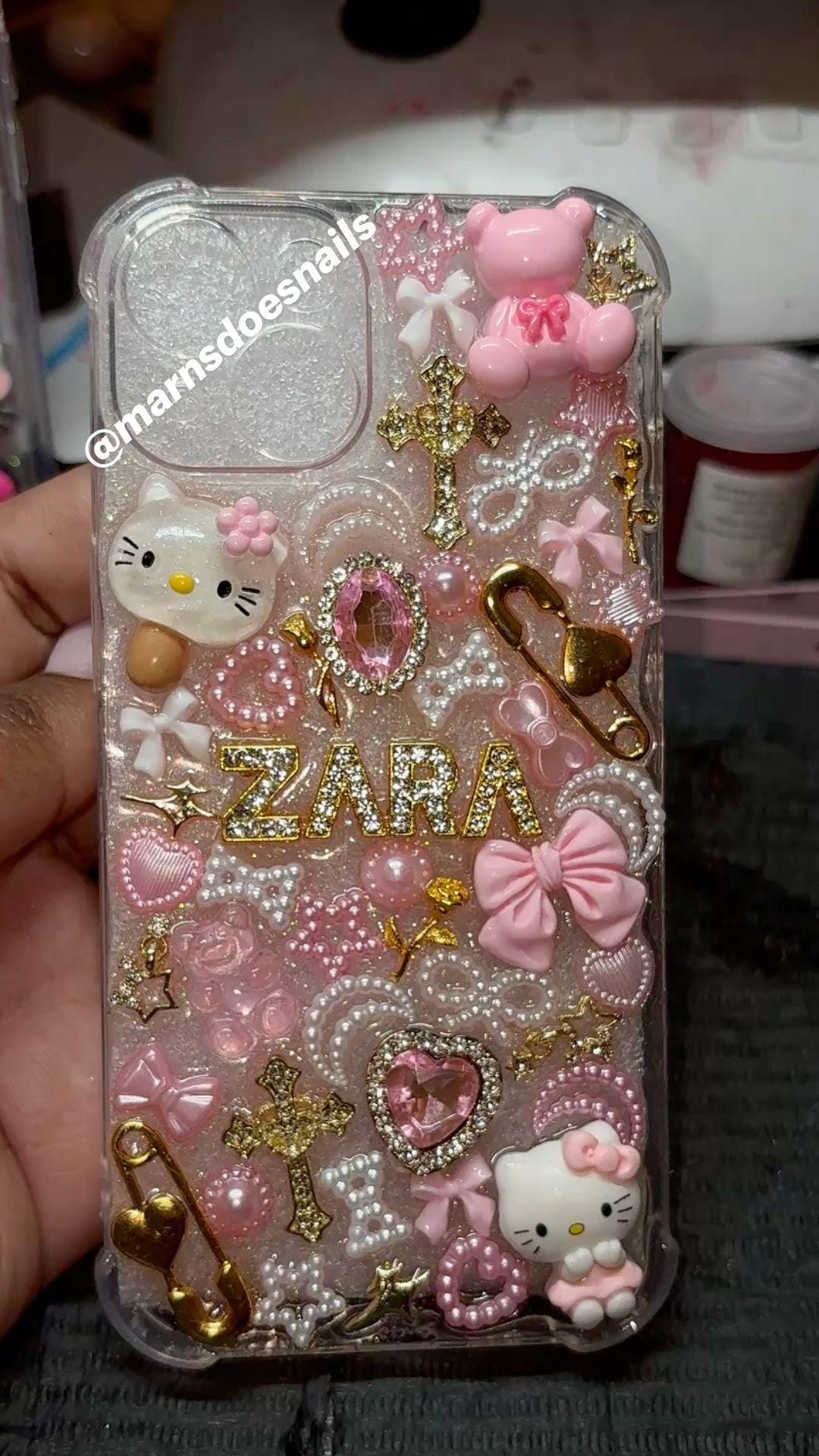 Custodia Ufficiale Hello Kitty Per IPhone 12 Mini - Flessibile TPU, Delicate Flower - 2