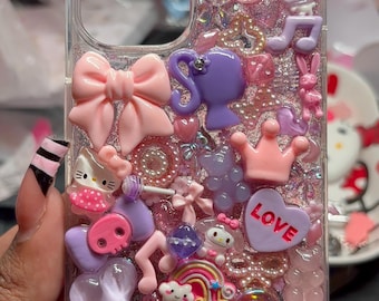 iPhone 12/12 pro junk-telefoonhoesje|sanrio-telefoonhoesje | klaar voor verzending | paarse rommelkoffer