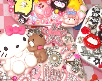 Espejo LED personalizado hecho con materiales reciclados / Espejo compacto / Accesorio personalizado para bolso (9 x 8 cm)