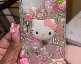 Hello Kitty Custom Junk Phone Case - Etsy Hello Kitty Custom Junk Phone Case - Etsy