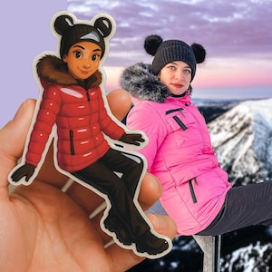 Adesivo personalizzato stile anime, adesivo epossidico personalizzato, adesivo fotografico cartoon, decalcomania in vinile 3D,
