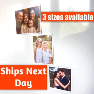 Custom Photo Magnets – Personalized Fridge Magnet from Your Picture | Gift for Mom, Birthday, Pet, Baby | Square, Portrait, Landscape
