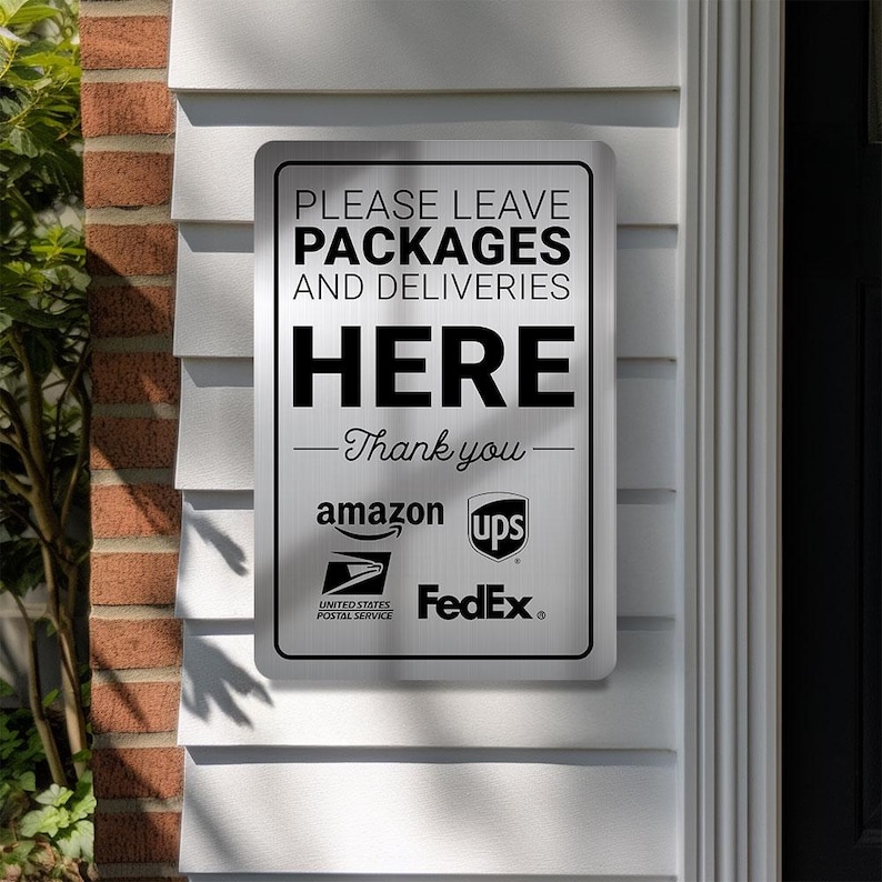 Package Mail Sign Package Delivery Sign: Weatherproof Aluminum, Fade-proof - 8x12 - Etsy
