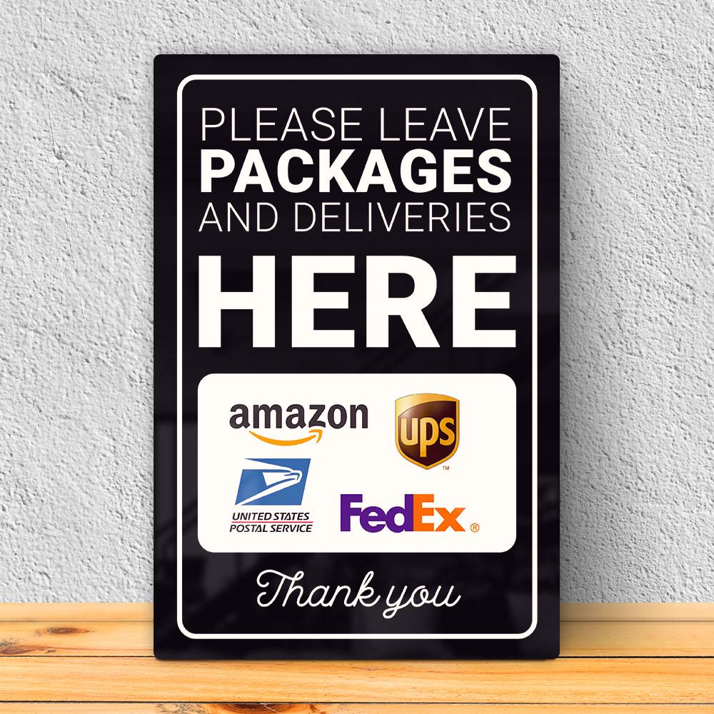 Package Mail Sign Package Delivery Sign: Weatherproof Aluminum, Fade-proof - 8x12 - Etsy