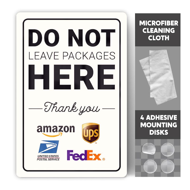 Do Not Leave Packages Here Sign - Etsy