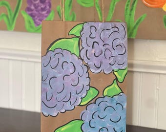 Custom Hand-Painted Floral Party Favor Bags | Personalized Birthday Gift Bags, Bridal Shower Favors, Custom Wedding Paper Bags