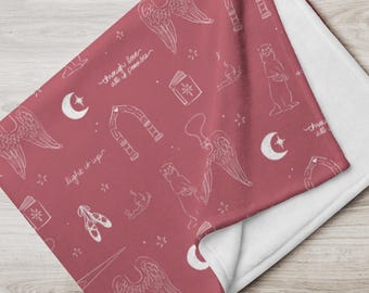 Crescent City Throw Blanket: Romantasy Book Series Inspired