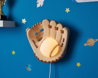 Baseball Handschuh Nachtlicht | Kinder Sport Zimmer Dekor, USB Powered