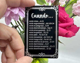 A Gift that Heals - Motivational Scriptures Card - Spanish Version