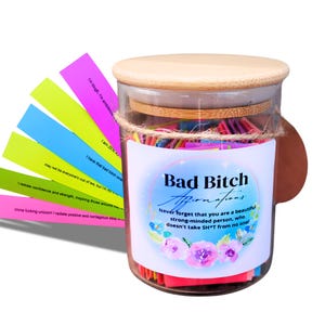 Bad B*tch Affirmation Glas! In dir steckt ein BadAss - manchmal braucht man einfach eine Erinnerung ;) Motivation für eine Wonder Woman, Super Girl!
