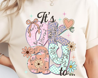 Mental Health PNG, It's Okay To png,Boho Floral PNG, Self Love png, Inspirational Quote PNG, Anxiety Awareness png, Affirmation Shirt Design