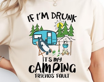 PNG divertido para acampar, diseño de camiseta para acampar con cerveza, PNG de oso borracho, PNG de cita divertida para acampar, sublimación para beber al aire libre, descarga instantánea