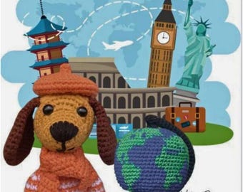 Crochet Dachshund Amigurumi Pattern, Easy Dog Toy (PDF Pattern Digital Download)