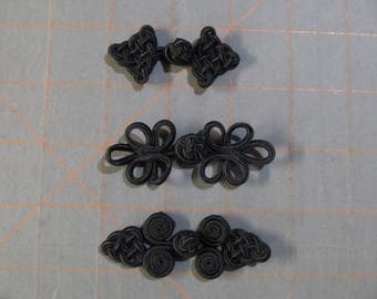 Oyster frog closure 3 scroll Set of 3