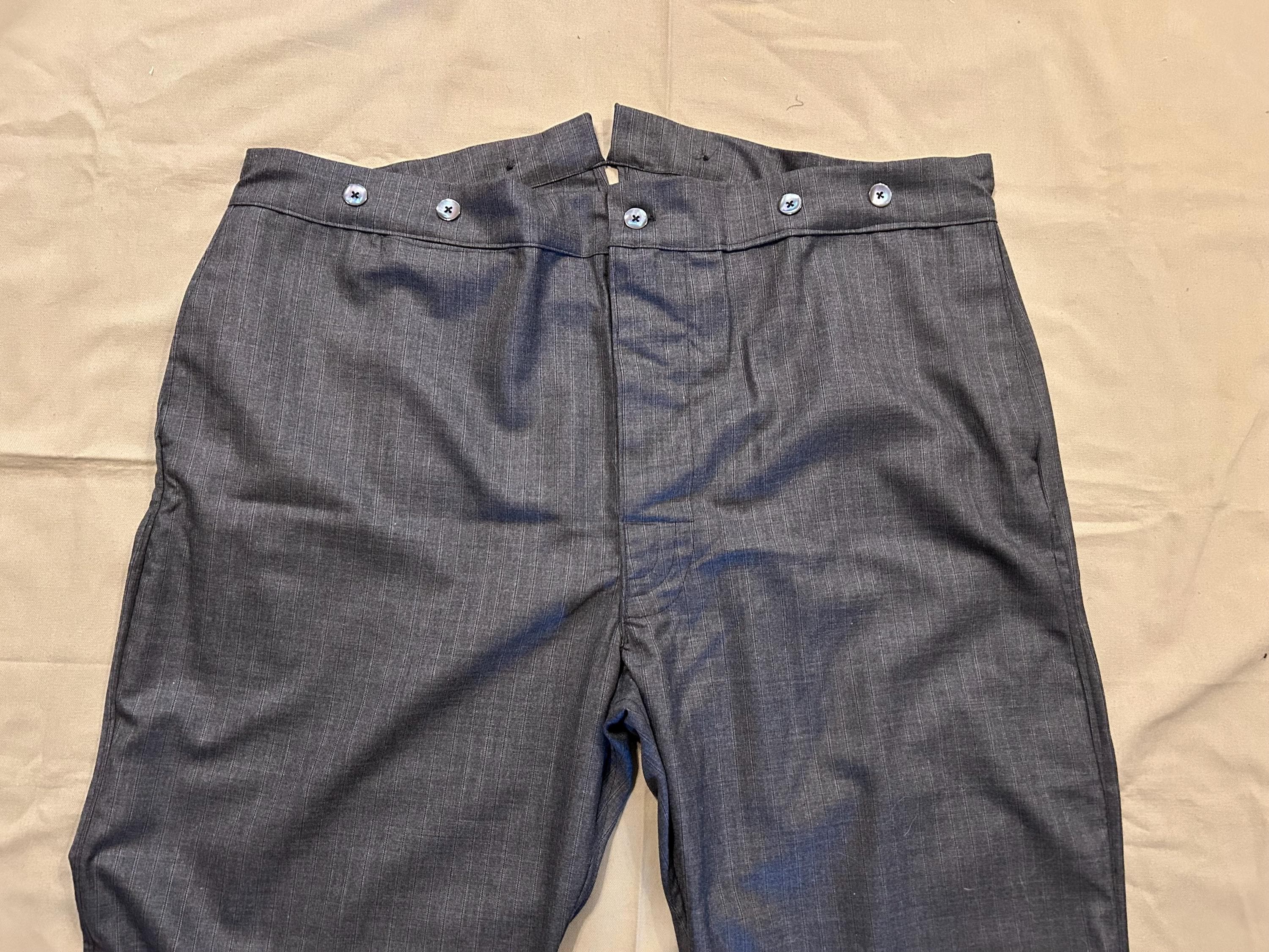 Mens Pinstripe Wool Trousers - Etsy